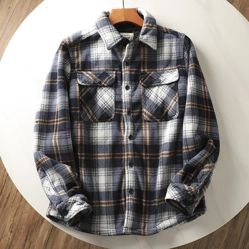 Mariel Relaxed Plaid Button-Up Shacket