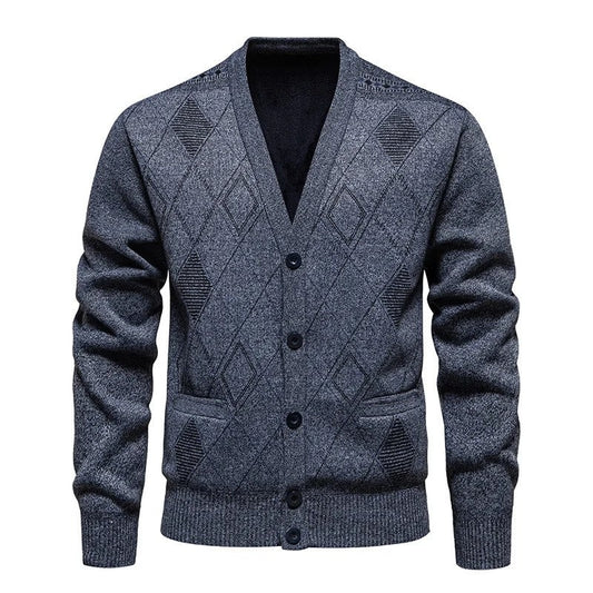 Marrix Relaxed Diamond Knit Cardigan