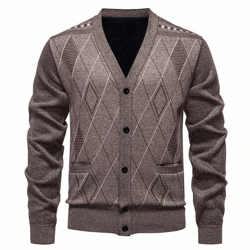 Marrix Relaxed Diamond Knit Cardigan