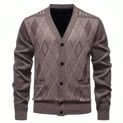 Marrix Relaxed Diamond Knit Cardigan