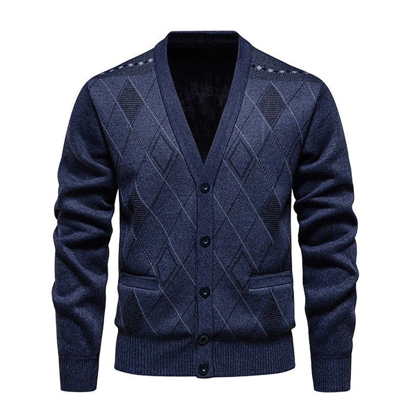 Marrix Relaxed Diamond Knit Cardigan