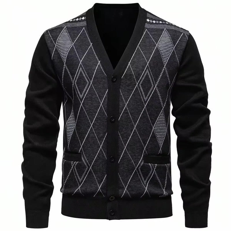 Marrix Relaxed Diamond Knit Cardigan