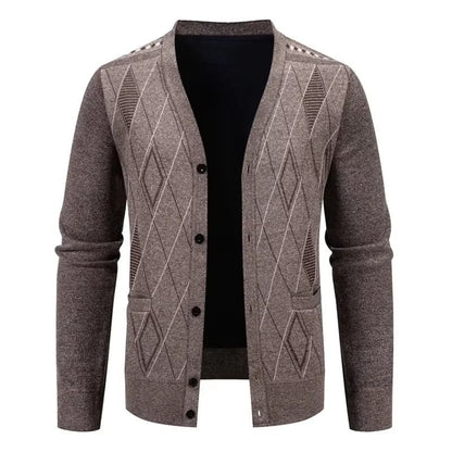 Marrix Relaxed Diamond Knit Cardigan