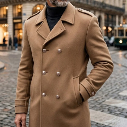 Marsten Double-Breasted Wool Overcoat