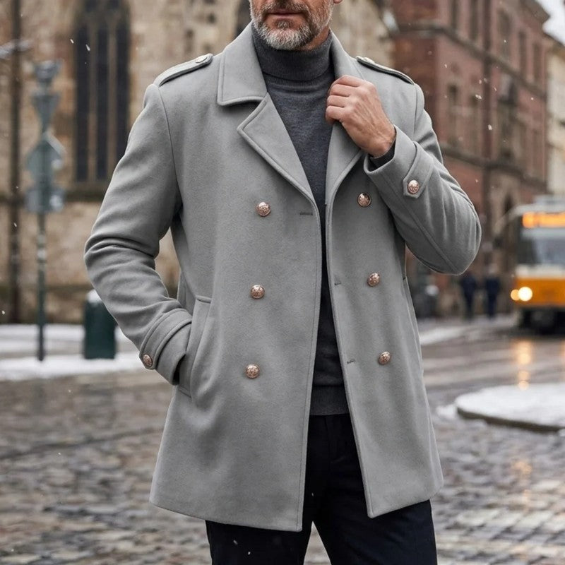 Marsten Double-Breasted Wool Overcoat