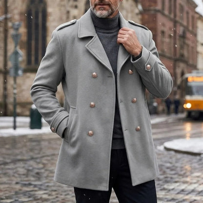 Marsten Double-Breasted Wool Overcoat