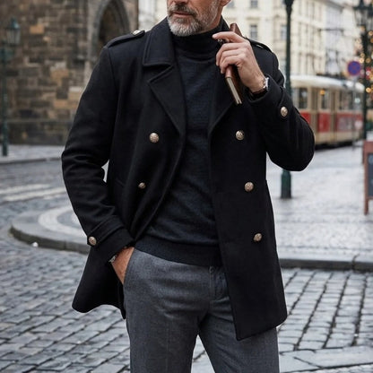 Marsten Double-Breasted Wool Overcoat