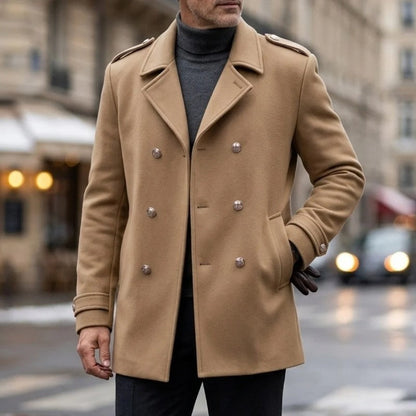 Marsten Double-Breasted Wool Overcoat