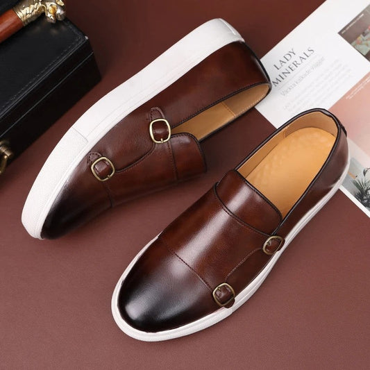 Marzio Double Monk Strap Slip-On Sneakers