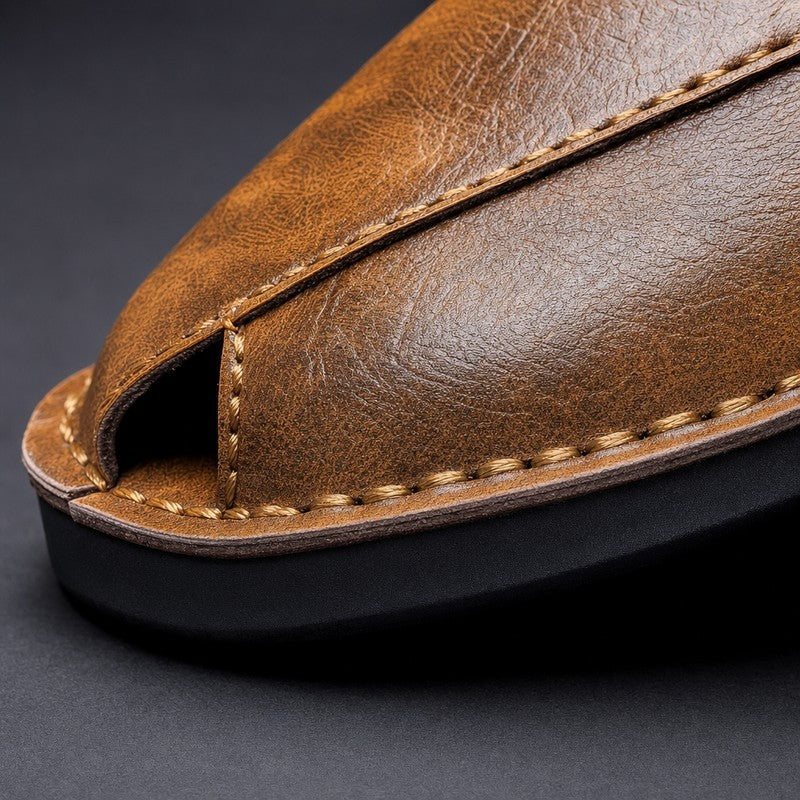Marzio Relaxed Open-Toe Slip Sandals