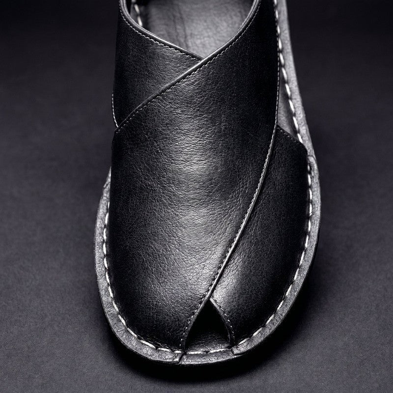 Marzio Relaxed Open-Toe Slip Sandals