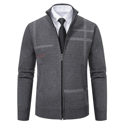 Matteo Modern Zip Knit Cardigan
