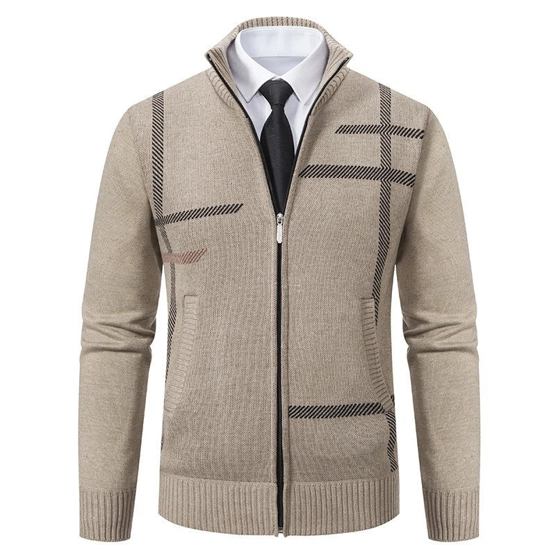 Matteo Modern Zip Knit Cardigan