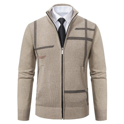 Matteo Modern Zip Knit Cardigan