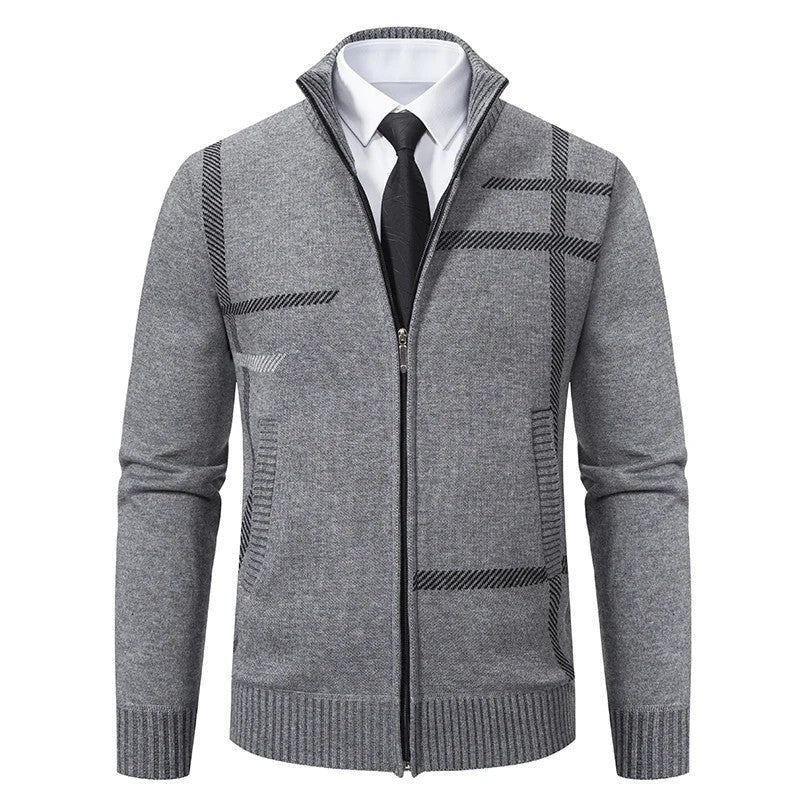 Matteo Modern Zip Knit Cardigan
