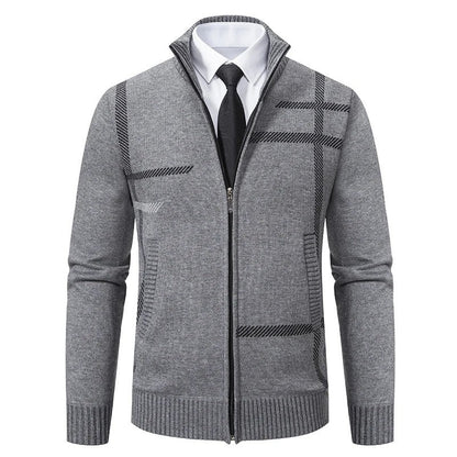 Matteo Modern Zip Knit Cardigan