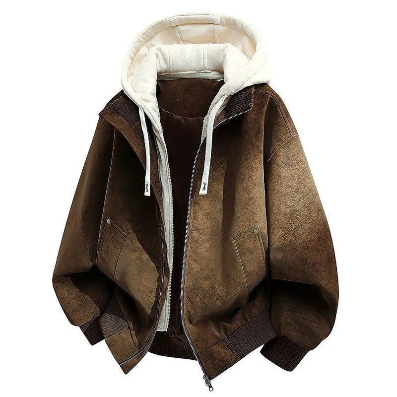 Matthew Men's Relaxed Hooded Bomber Jacket