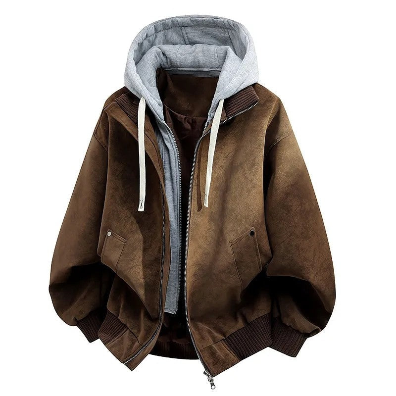 Matthew Men's Relaxed Hooded Bomber Jacket
