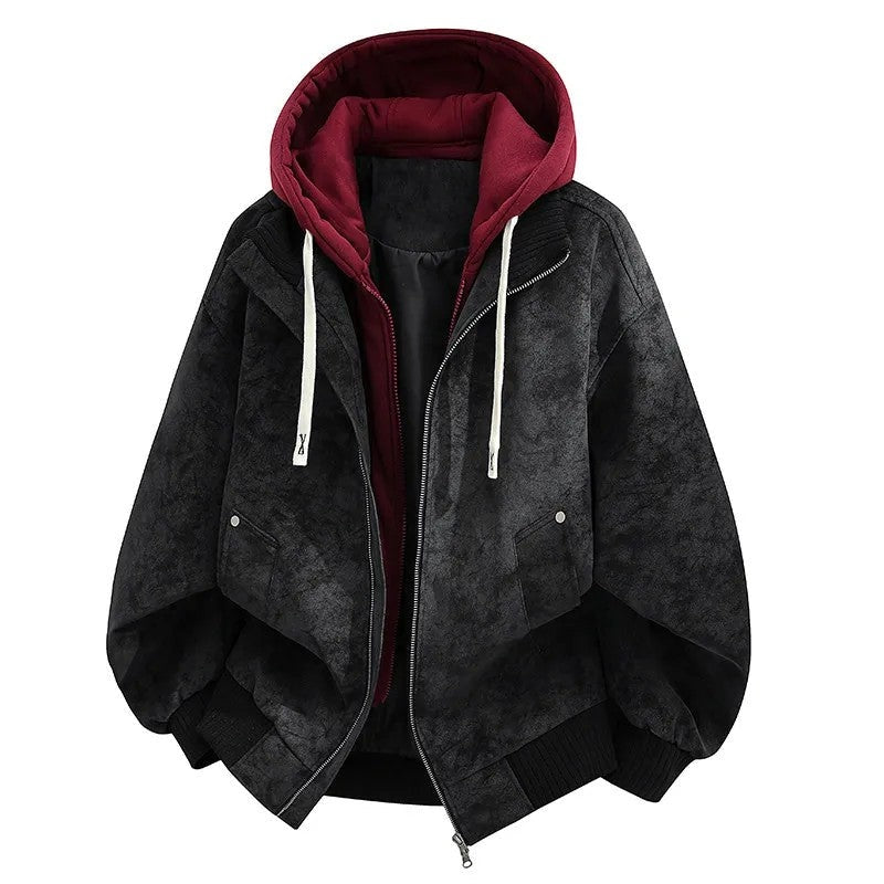 Matthew Men's Relaxed Hooded Bomber Jacket