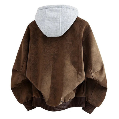 Matthew Men's Relaxed Hooded Bomber Jacket