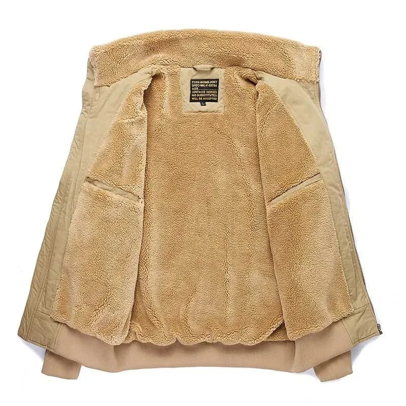 Miles Men's Sherpa Lined Bomber Jacket