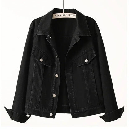 Mirelle Relaxed Cropped Denim Jacket