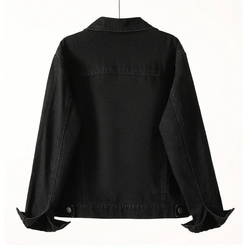 Mirelle Relaxed Cropped Denim Jacket