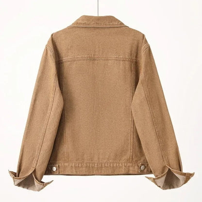 Mirelle Relaxed Cropped Denim Jacket