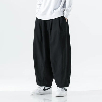 Mirello Relaxed Pleated Wide-Leg Pants