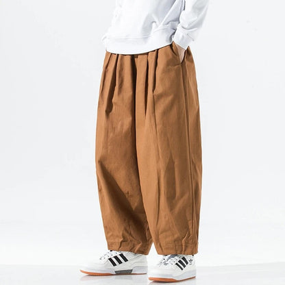 Mirello Relaxed Pleated Wide-Leg Pants