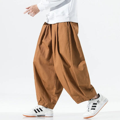 Mirello Relaxed Pleated Wide-Leg Pants