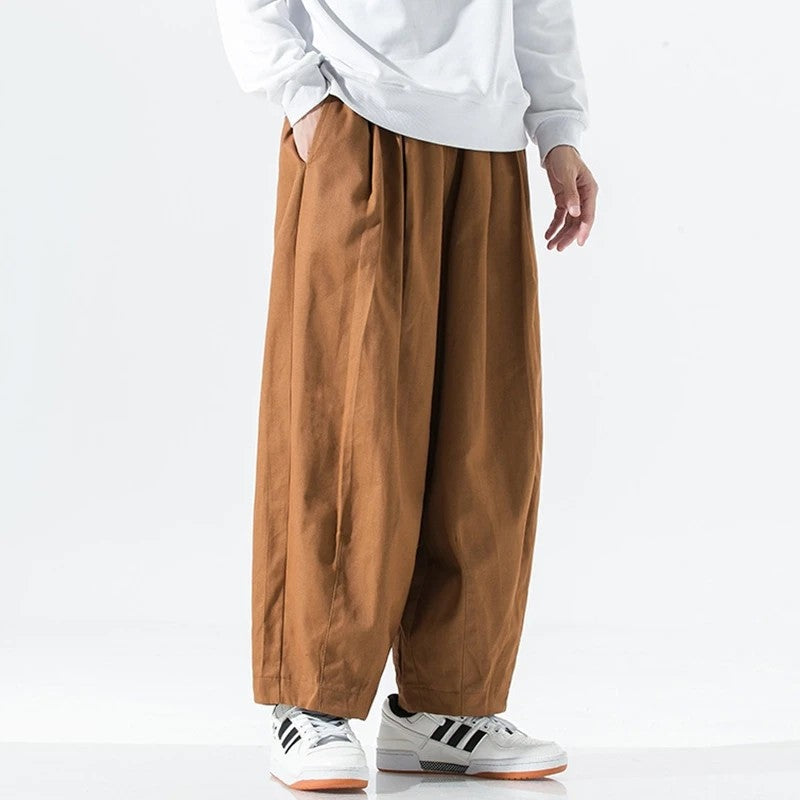 Mirello Relaxed Pleated Wide-Leg Pants