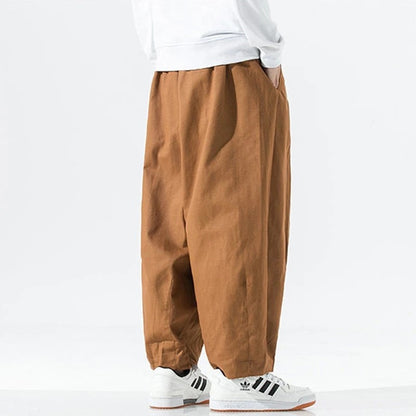 Mirello Relaxed Pleated Wide-Leg Pants