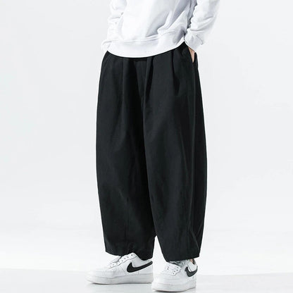 Mirello Relaxed Pleated Wide-Leg Pants