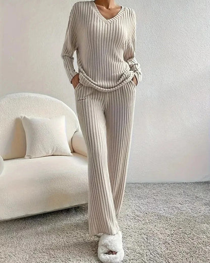 Miretta Ribbed Knit Lounge Set