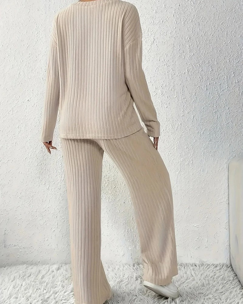 Miretta Ribbed Knit Lounge Set