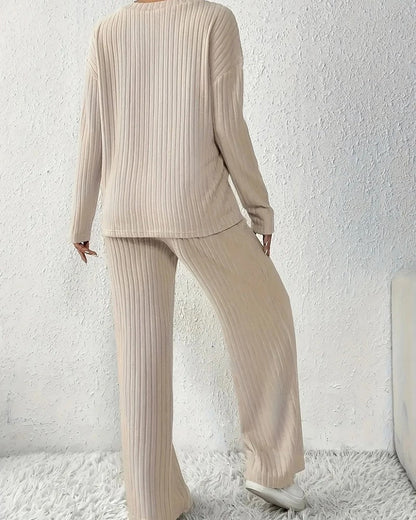Miretta Ribbed Knit Lounge Set