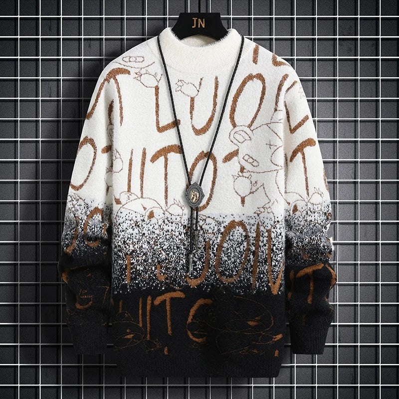 Navion Gradient Graphic Knit Sweater