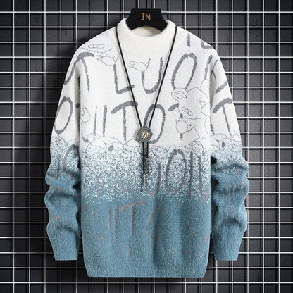 Navion Gradient Graphic Knit Sweater