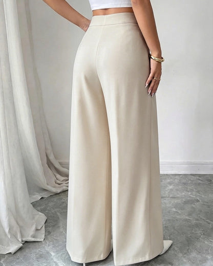 Nina Women's Wide-Leg High Waist Pants