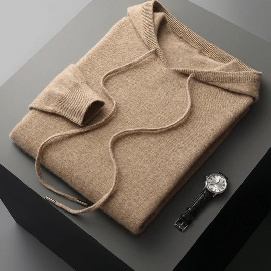 Olivaro Relaxed Knit Hooded Pullover