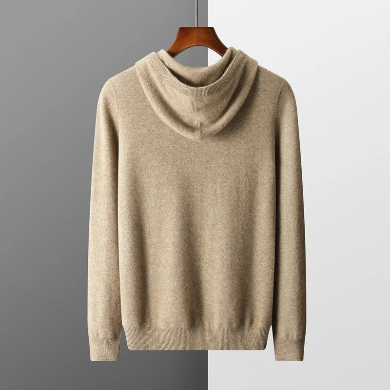 Olivaro Relaxed Knit Hooded Pullover