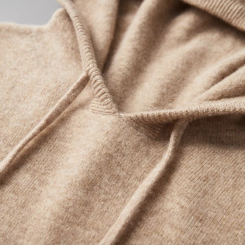Olivaro Relaxed Knit Hooded Pullover