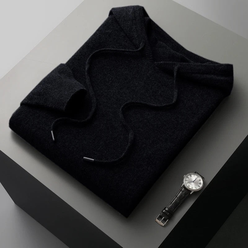 Olivaro Relaxed Knit Hooded Pullover