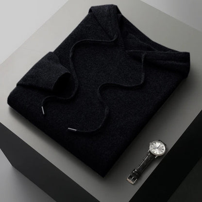 Olivaro Relaxed Knit Hooded Pullover