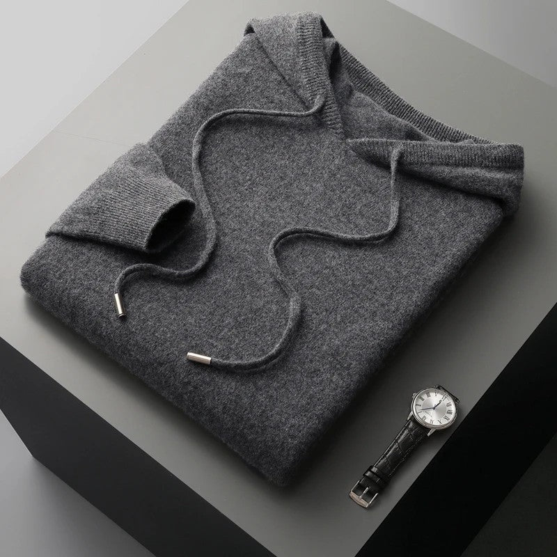 Olivaro Relaxed Knit Hooded Pullover
