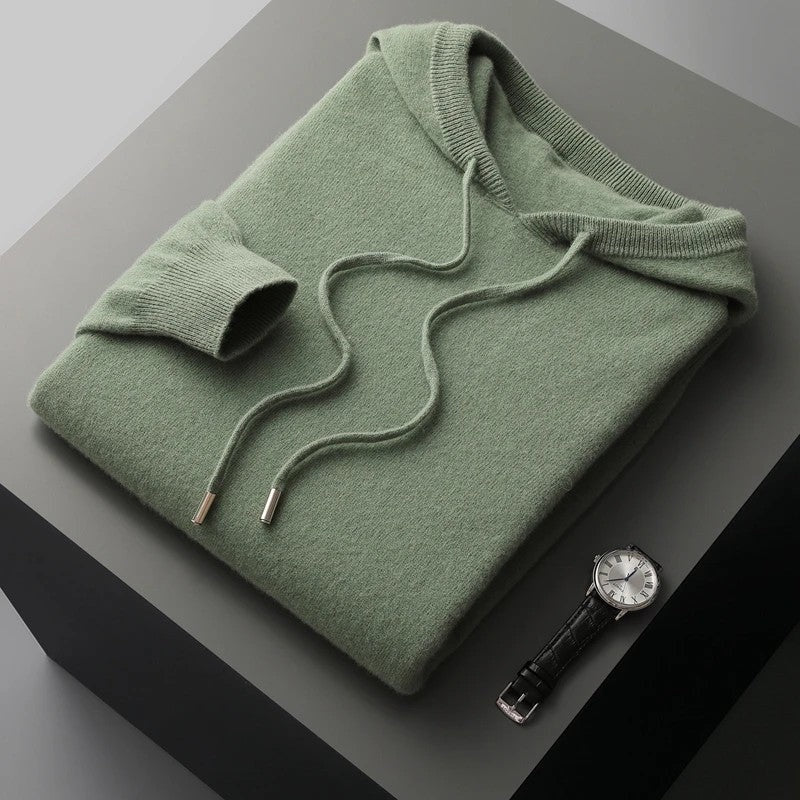 Olivaro Relaxed Knit Hooded Pullover