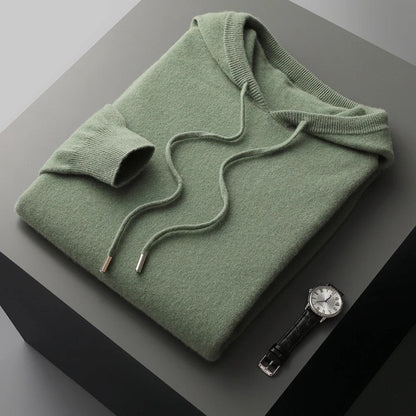 Olivaro Relaxed Knit Hooded Pullover