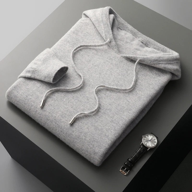 Olivaro Relaxed Knit Hooded Pullover