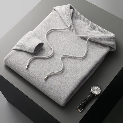 Olivaro Relaxed Knit Hooded Pullover